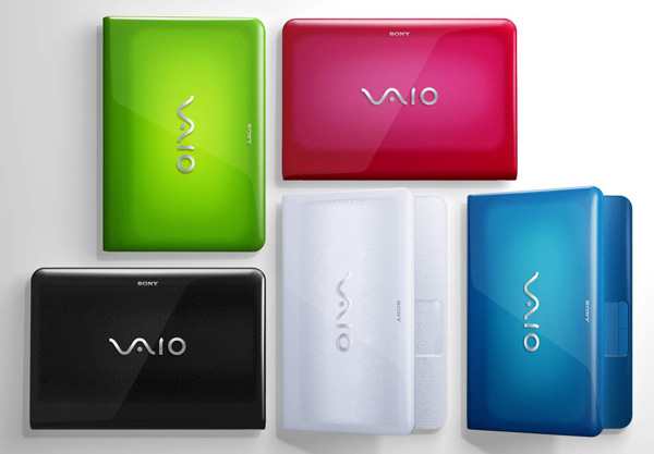 Sony VAIO E - новая линейка разноцветных ноутбуков (16 фото)