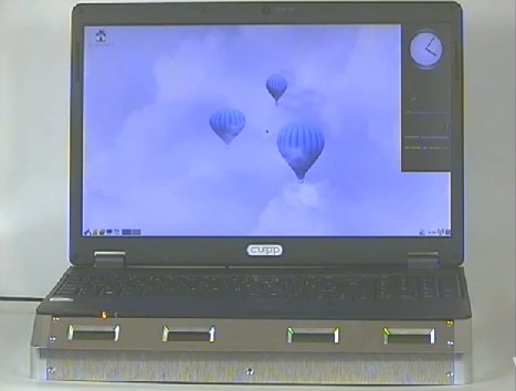 CUPP Hybrid PC - двухпроцессорный ноутбук с двумя операционными системами (видео)