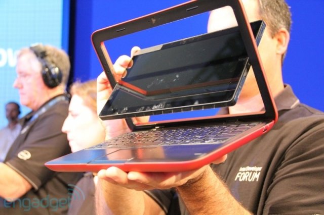 Dell Inspiron Duo - нетбук с вращающимся экраном (фото + видео)