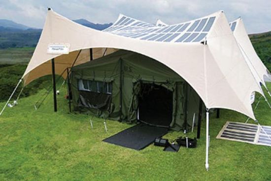 TEMPER Fly - палатка с солнечными батареями для армии США