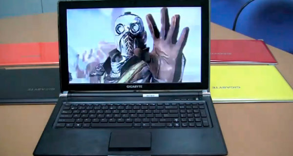 Ноутбук P2532 от Gigabyte с процессором Core i7 (видео)