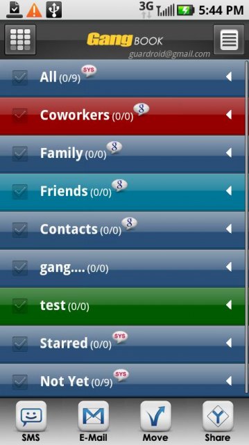GangBook-group contact manager 1.242 - Записная книжка-менеджер контактов