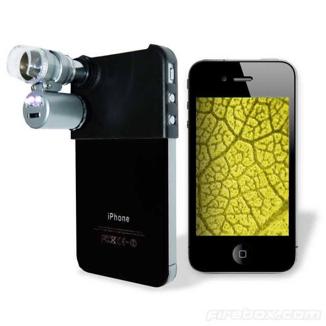 Микроскоп с 60-кратным увеличением для iPhone 4 (7 фото)