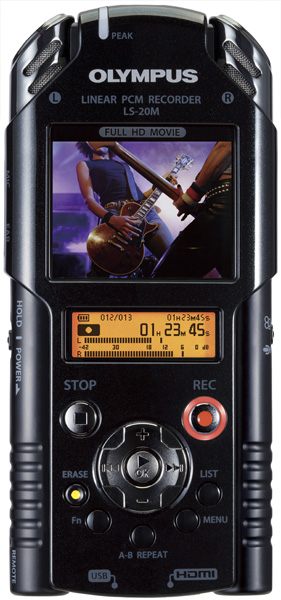 Olympus LS-20M - профессиональный диктофон и HD видеокамера (фото)