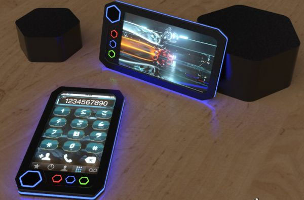 Tron Phone - концептуальный телефон из одноимённого фильма (3 фото)