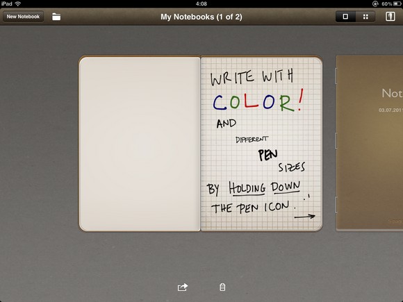 Penultimate: блокнот в iPad [App Store HD] 