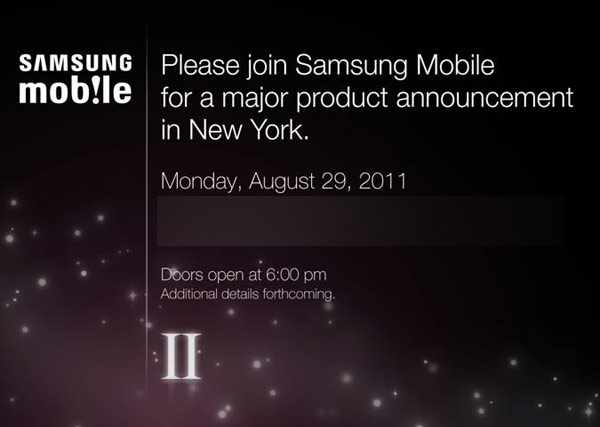 29 августа - презентация нового устройства Samsung