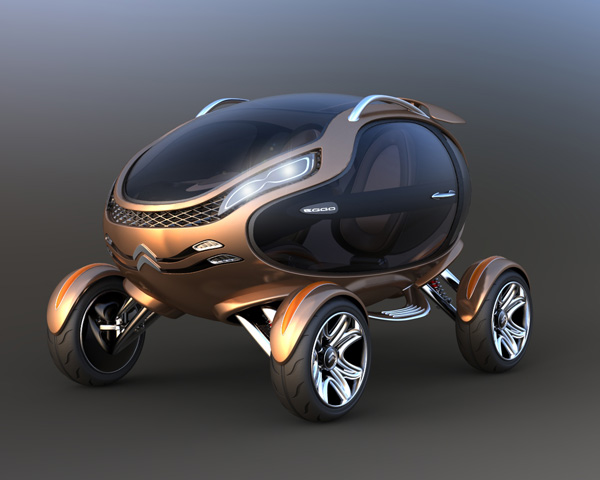Концептуальный автомобиль-яйцо от Citroen (9 фото)