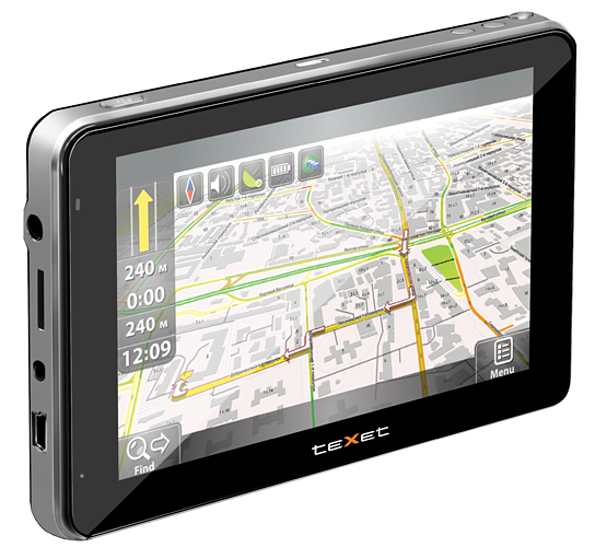 teXet TN-550A - первый GPS навигатор на базе Google Android (3 фото)