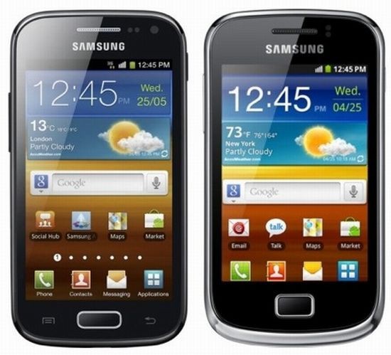 Два новых смартфона Samsung - GALAXY Ace 2 и GALAXY mini 2