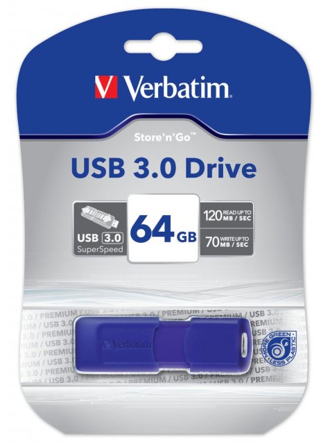 Verbatim Store’n’Go USB 3.0 64GB - скоростная флешка на все случаи жизни