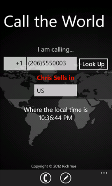 Call the World v1.0- удобная звонилка для международных вызовов