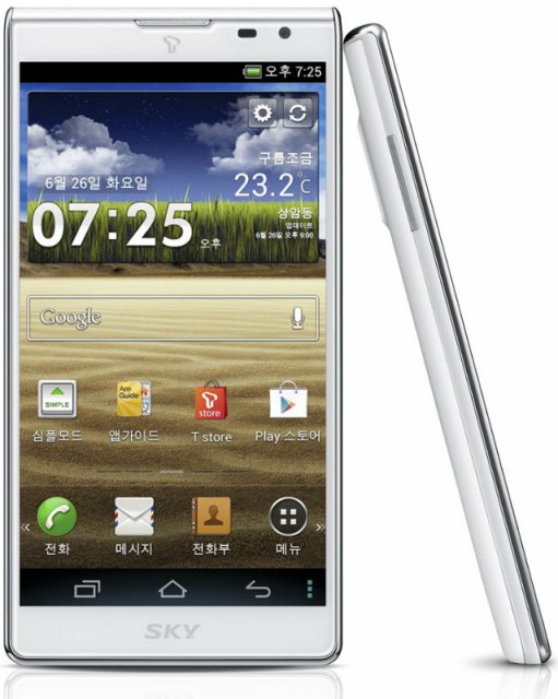 Pantech Vega S5 - смартфон с 5-дюймовым экраном без рамки (2 фото)