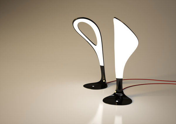 Настольная лампа из силикона (5 фото)