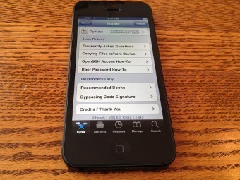 iPhone 5 взломали и установили Cydia