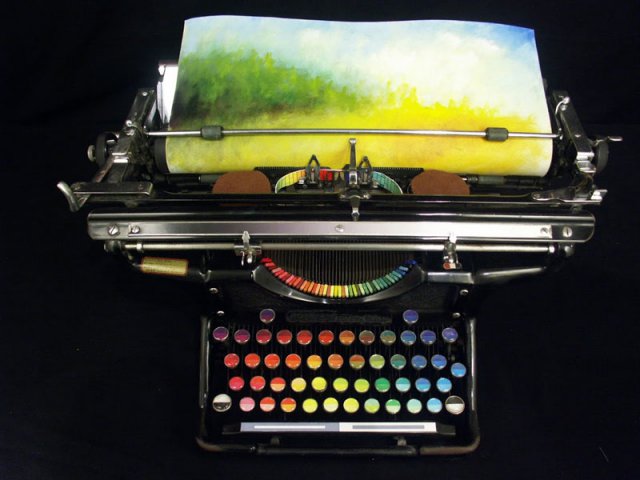 Цветная печатная машинка (6 фото)