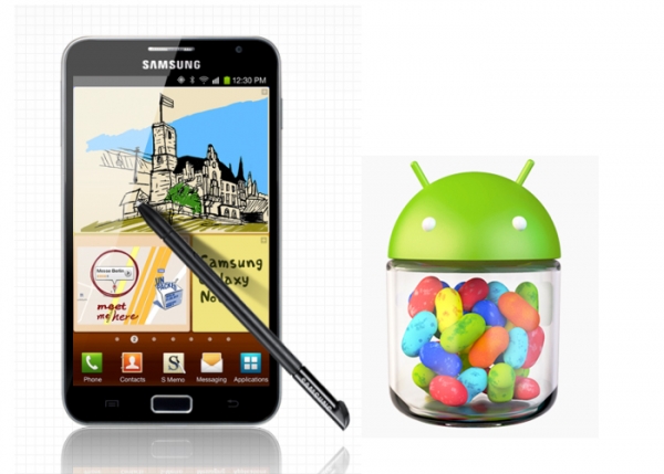 Samsung Galaxy Note обновляется до Jelly Bean