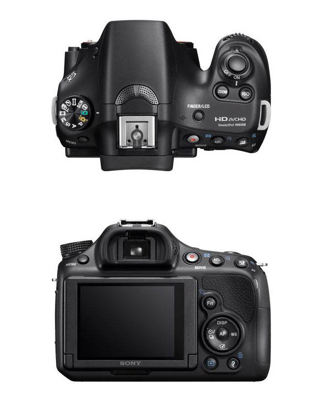 Первые официальные фото Sony Alpha A58 и NEX 3N