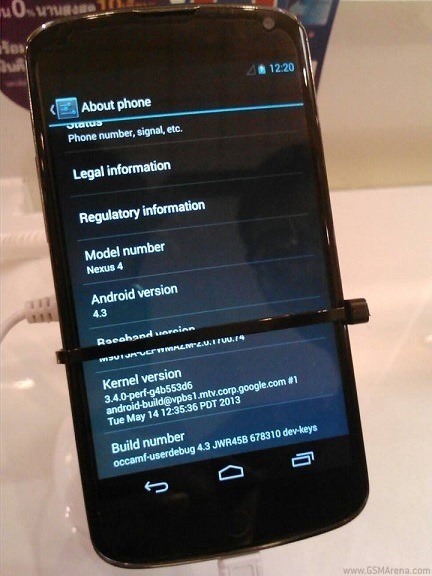 Android 4.3 на фото и видео