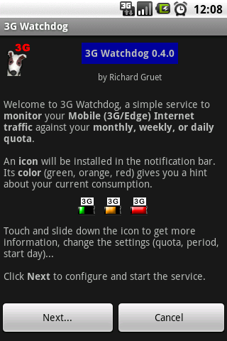 3G Watchdog 1.22.2. Программа слежения за расходом трафика