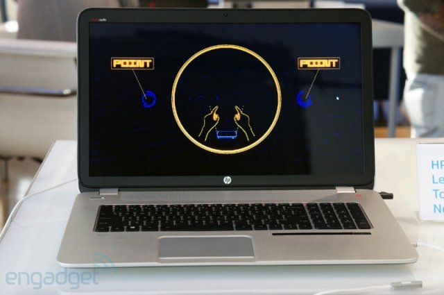 Первый ноутбук и интегрированной технологией Leap Motion (4 фото)
