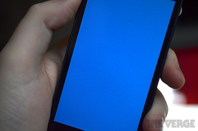 iPhone 5S имеет синий экран смерти 