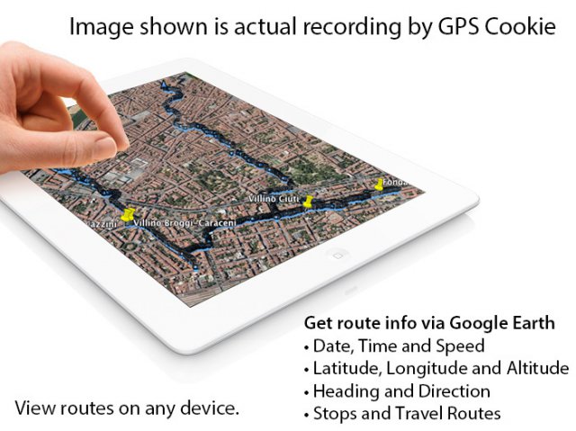 GPS Cookie записывает все ваши перемещения (5 фото + видео)