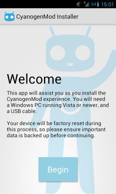 CyanogenMod Installer 1.0.0.9 Системное