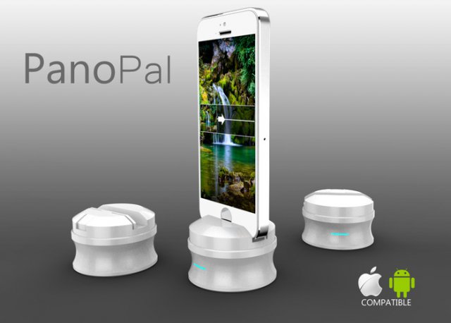 Гаджет для панорамной съемки смартфоном (4 фото + видео)