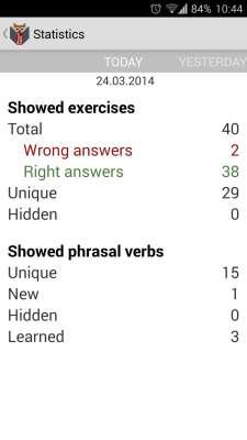 Self-Tutor: Phrasal Verbs 1.1 Программа для изучения английских фразовых глаголов