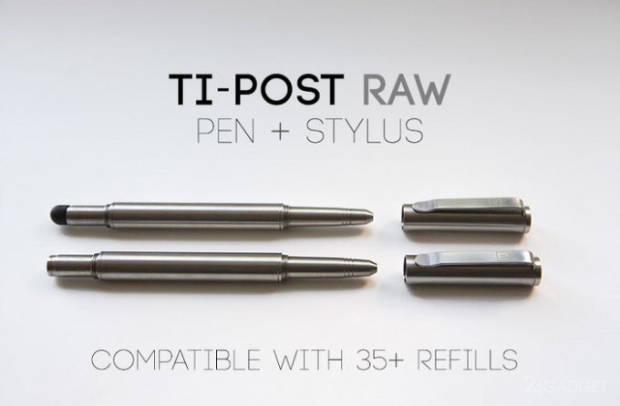 Универсальная титановая ручка со стилусом (5 фото + видео)