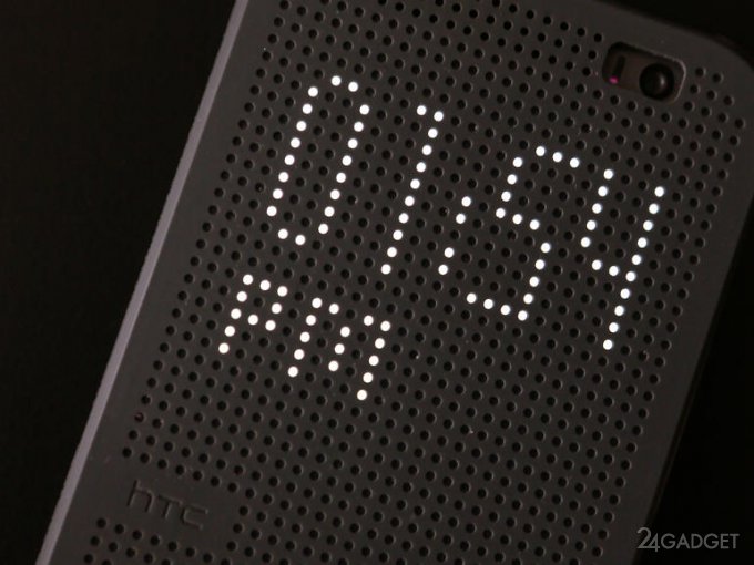Перфорированный чехол Dot View для нового HTC One (11 фото)