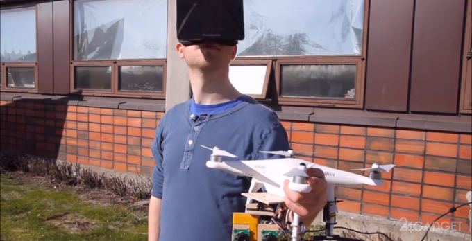 Oculus Rift приспособили для управления дроном (видео)