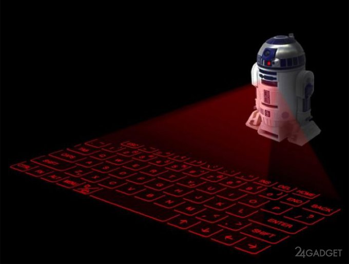 Виртуальная клавиатура от R2-D2 (видео)