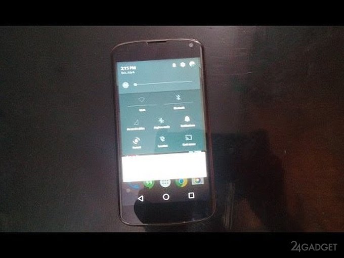 Android L успешно установили на Nexus 4 (видео)