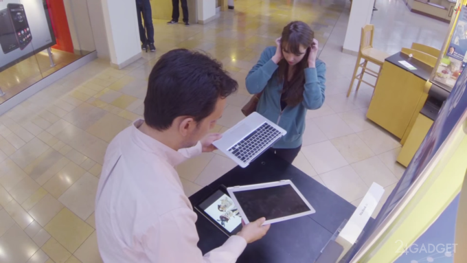 Реклама Lenovo Yoga 3, в которой ломают MacBook Air (видео)