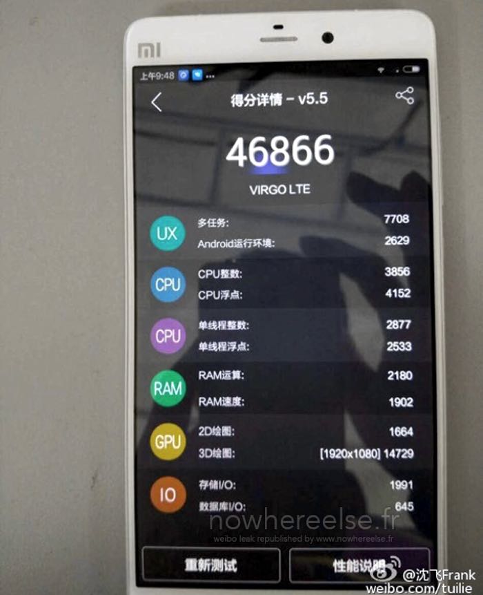 Xiaomi Mi5 Antutu