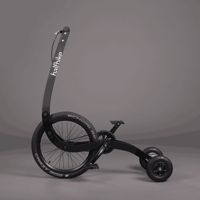 Halfbike II - трёхколесный велосипед (10 фото + видео)