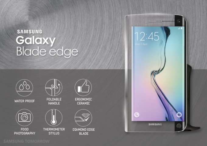 Samsung представила поварской смартфон-нож Galaxy BLADE Edge (3 фото)