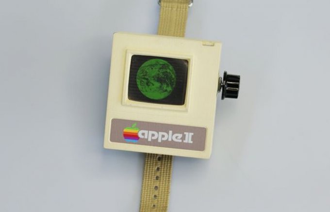 Apple II Watch - умные ретро-часы своими руками (4 фото + видео)