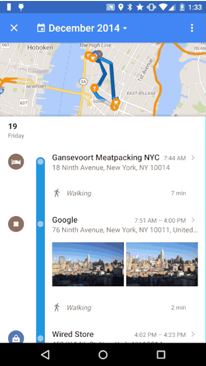 Google покажет где вы бываете (4 фото)