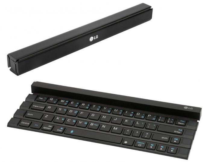 LG Rolly Keyboard — сворачивающаяся Bluetooth-клавиатура (6 фото + видео)