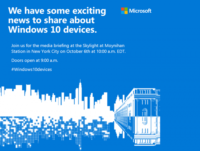 6 октября Microsoft официально представит новинки (3 фото)