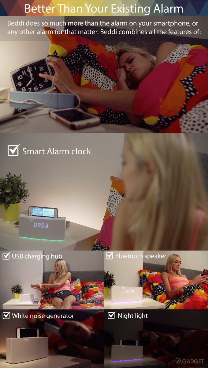 Смарт-будильник поможет управлять умным домом (16 фото + видео)