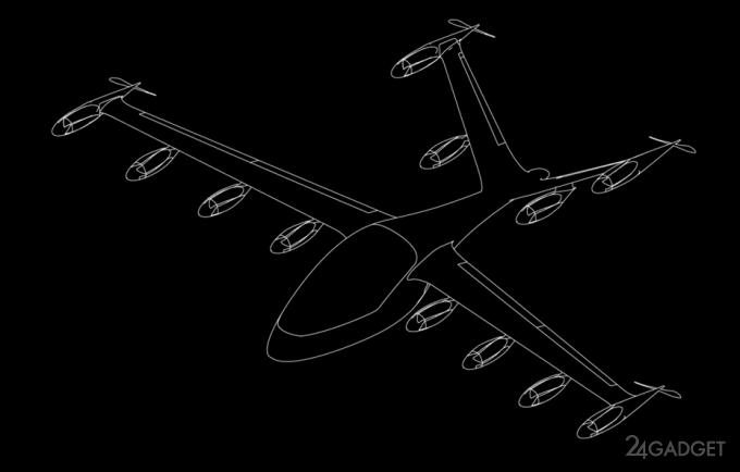 Электрический гибрид самолета и вертолета (9 фото + видео)