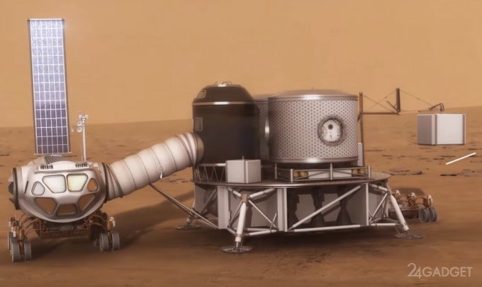 Концепт марсианского поселения (6 фото + видео)