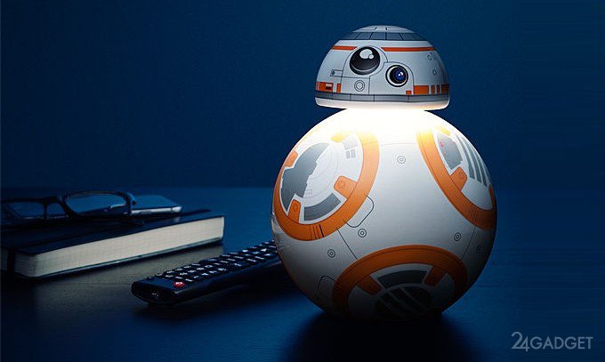 Сенсорный светильник-дроид BB-8 (4 фото)