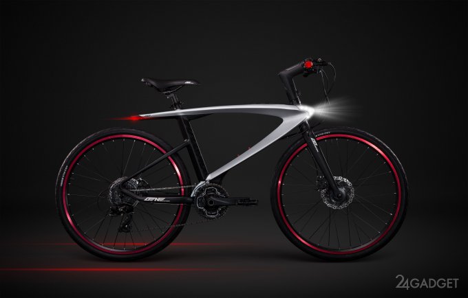 Первый в мире велосипед с лазерами и встроенной ОС Android (3 фото + видео)