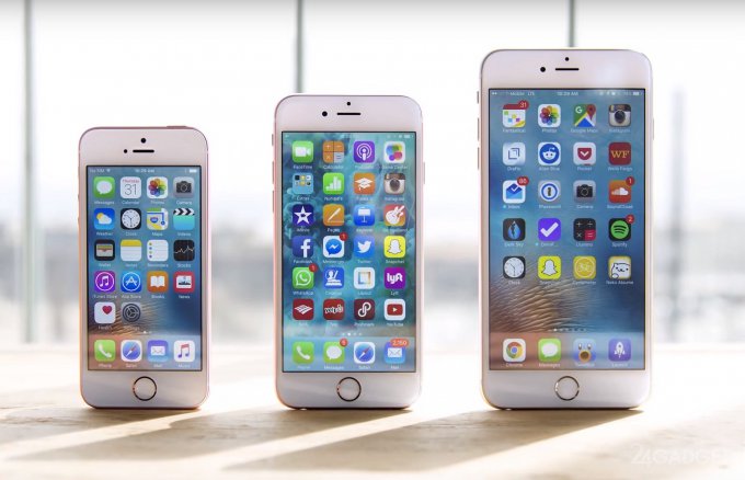 Выживаемость iPhone SE сравнили с iPhone 6s и iPhone 6s Plus (видео)