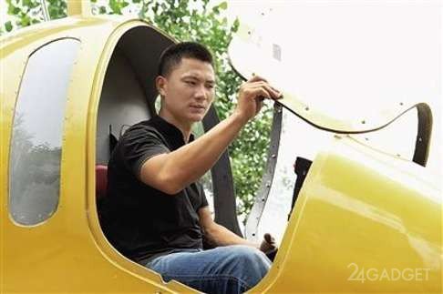 Китайский фермер 7 лет мастерил автожир (видео)